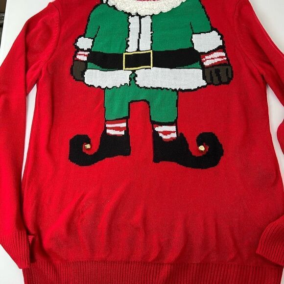 H&M Womens Ladies Knitted Christmas Xmas Oversized Baggy Jumper Size M - Picture 9 of 11